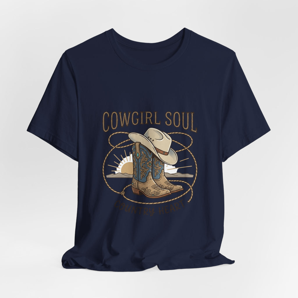 Cowgirl Soul Tee | western ranch rustic prairie, vintage rodeo country