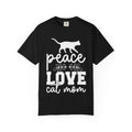 peace love cat mom T-shirt