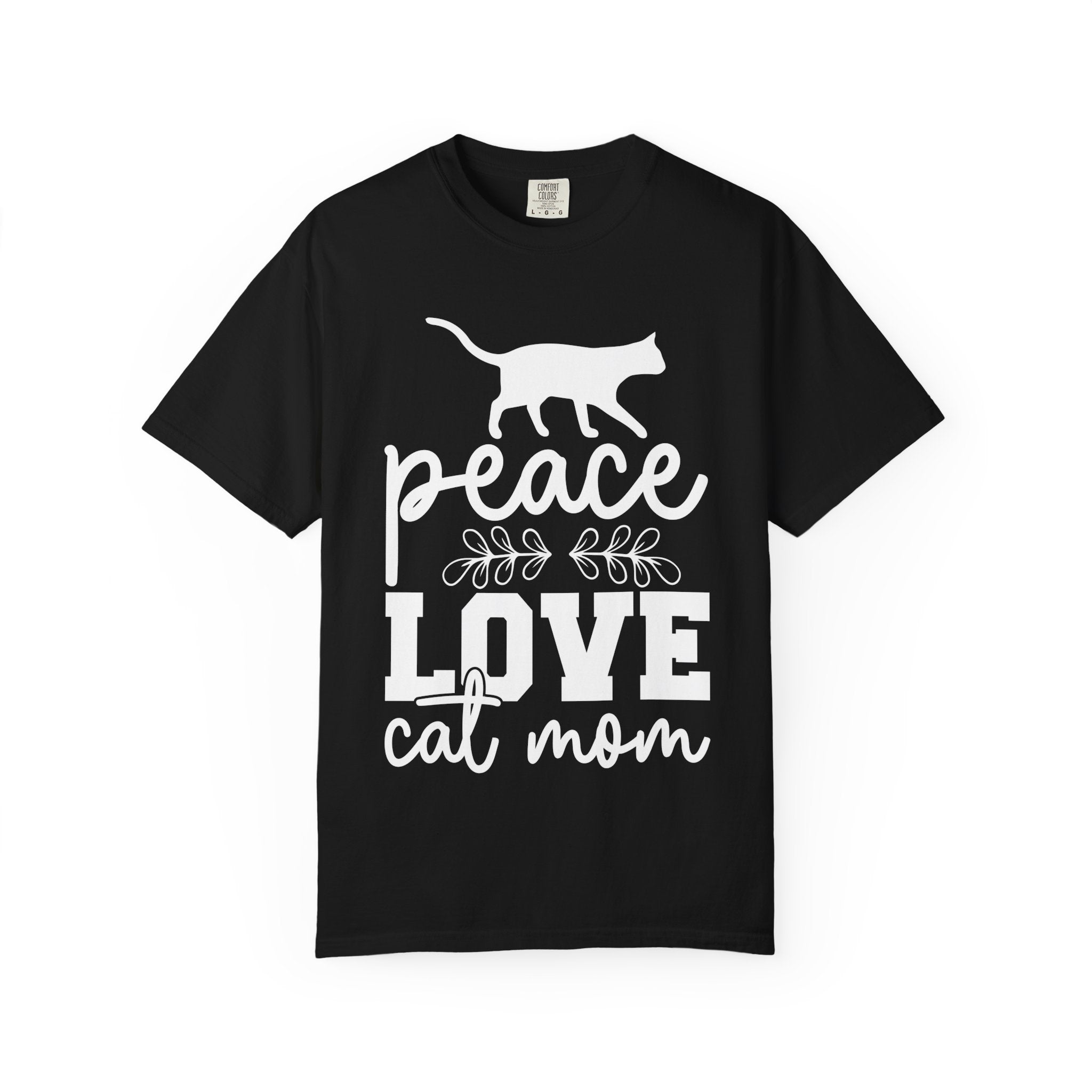 peace love cat mom T-shirt