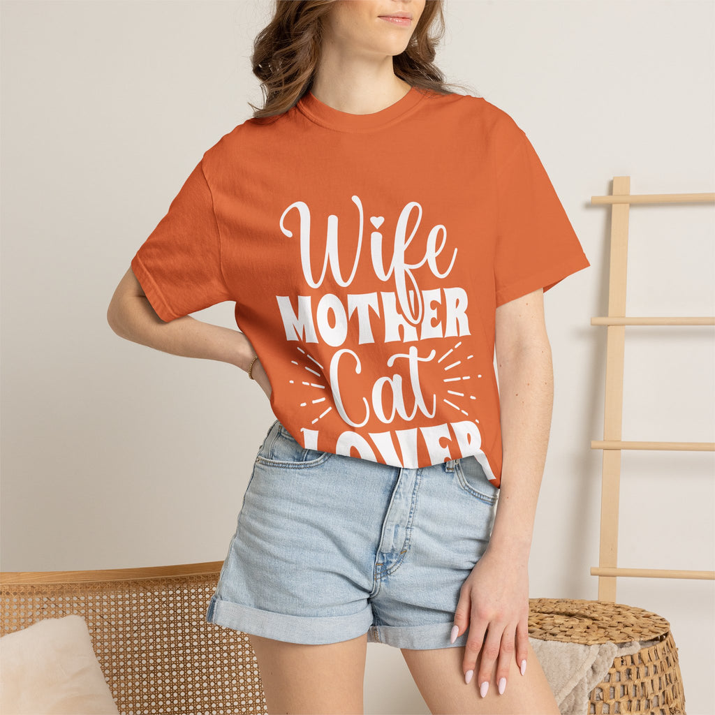 wife mother cat lover T-shirt
