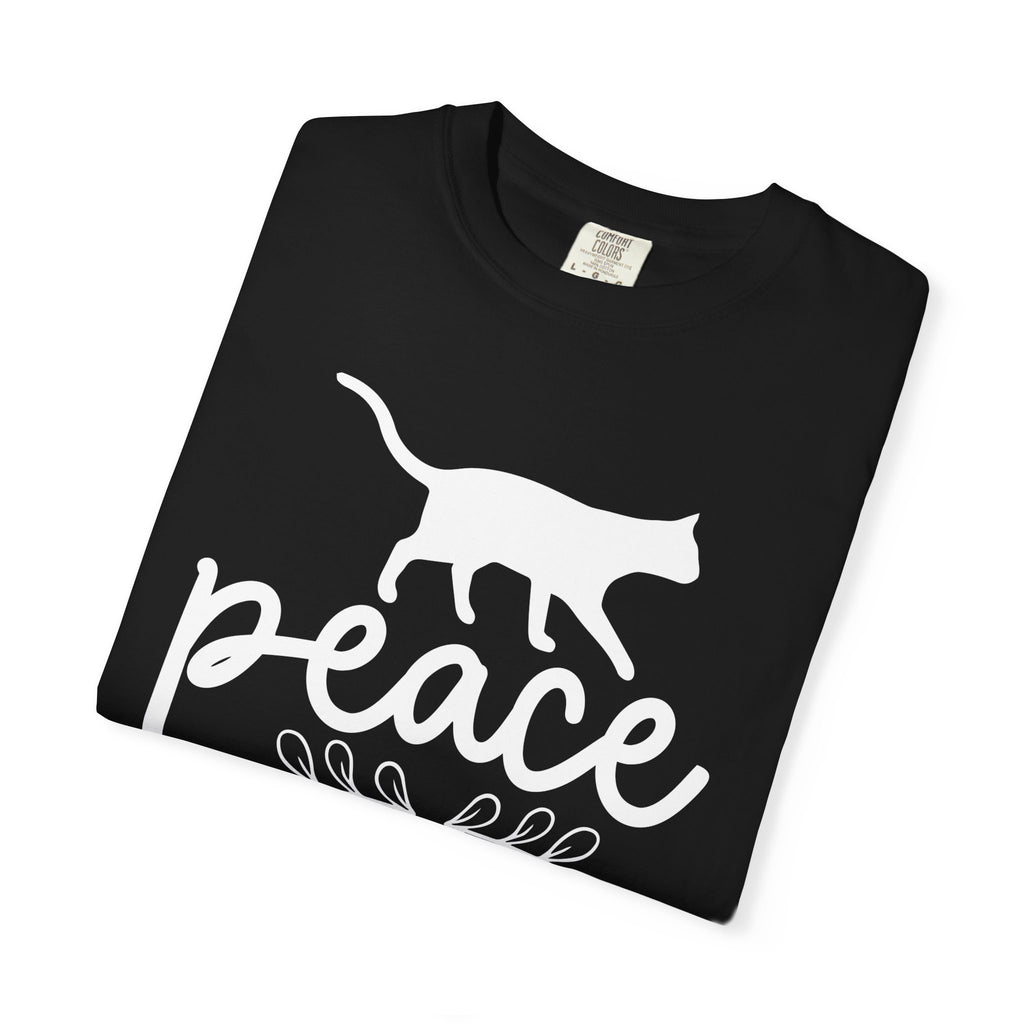 peace love cat mom T-shirt