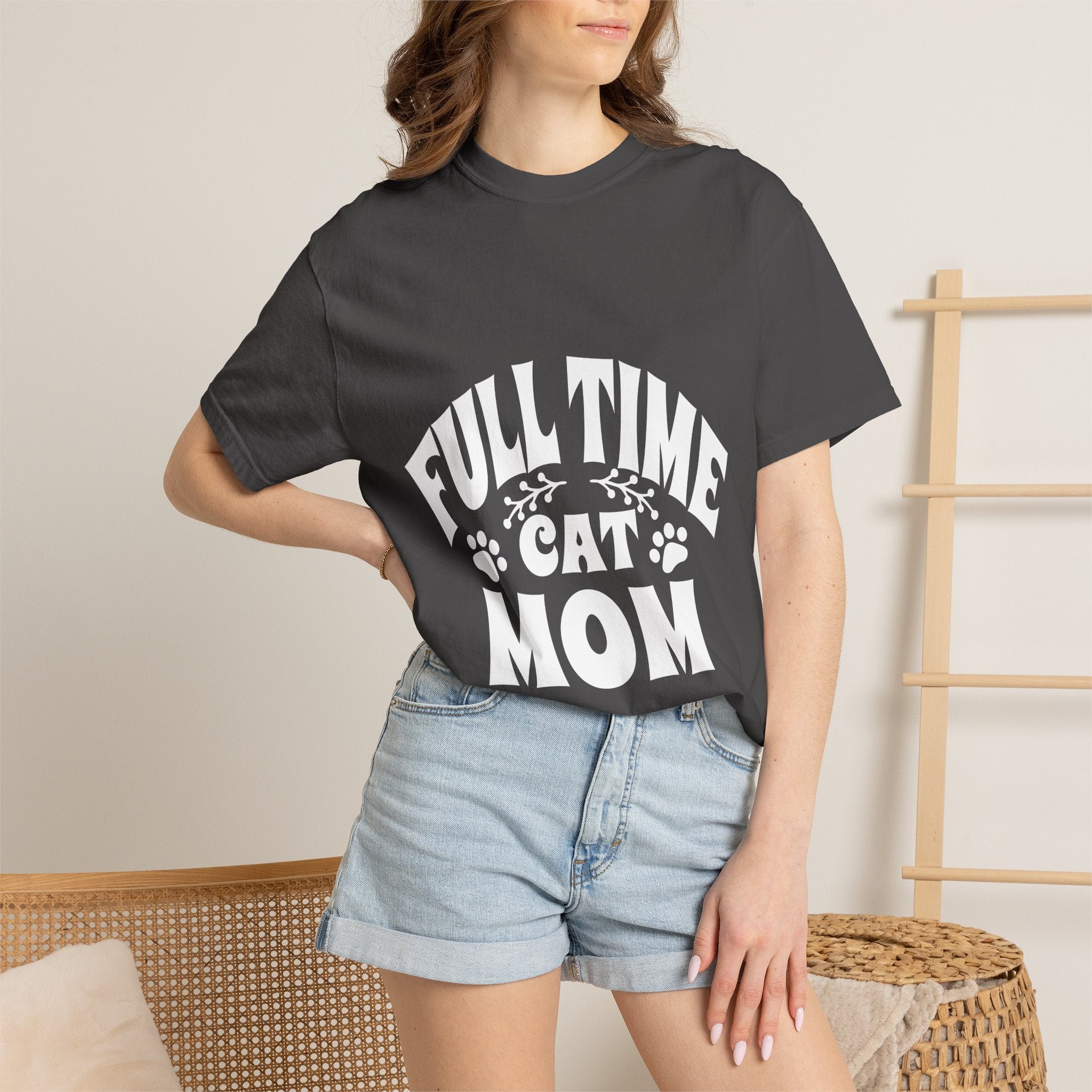 full time cat mom T-shirt