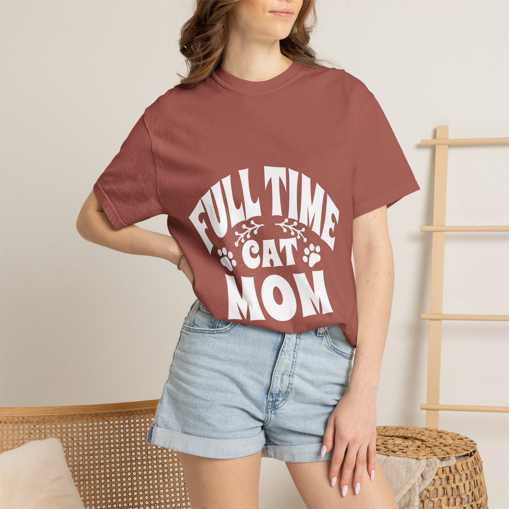 full time cat mom T-shirt