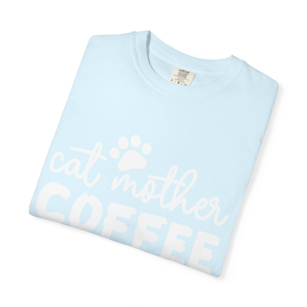 cat mother coffee lover T-shirt