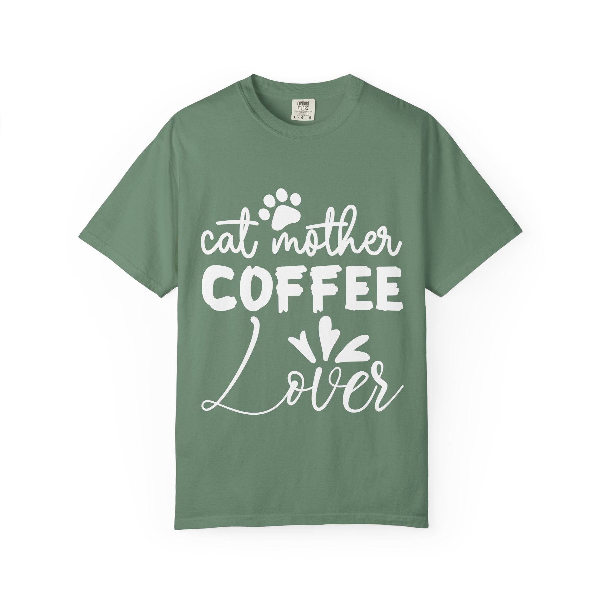 cat mother coffee lover T-shirt