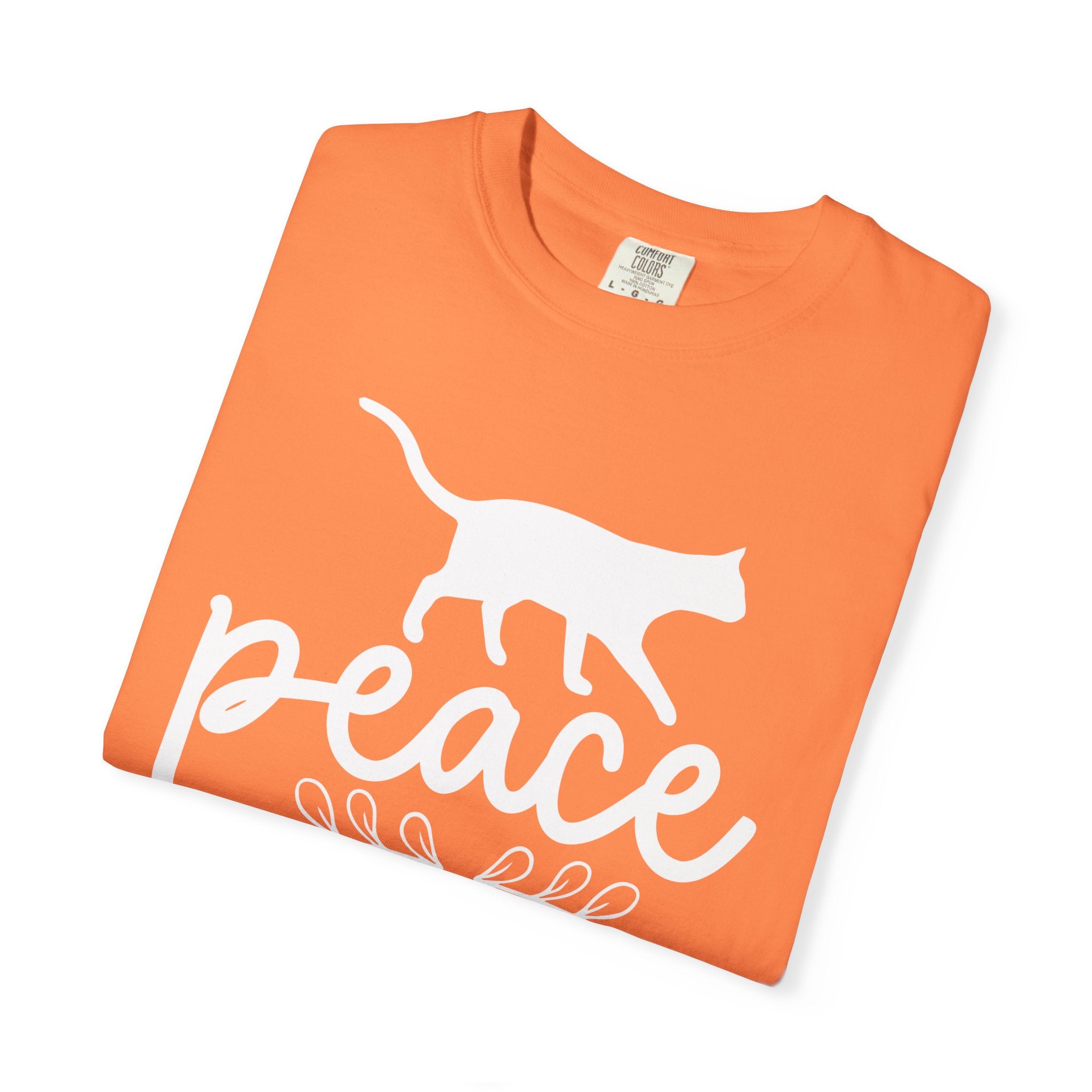peace love cat mom T-shirt