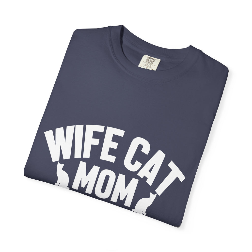 wife cat mom social worker T-shirt