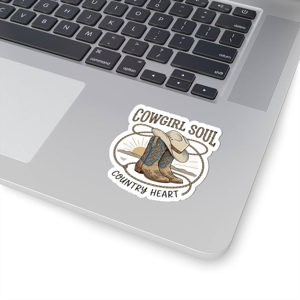 Cowgirl Soul Sticker | Western Ranch, Rustic Prairie Rodeo Decal