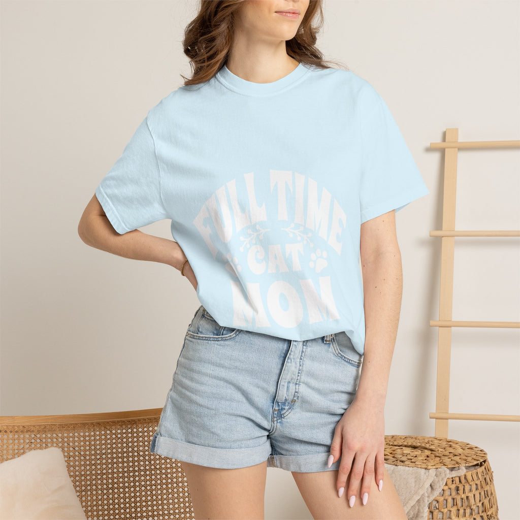 full time cat mom T-shirt