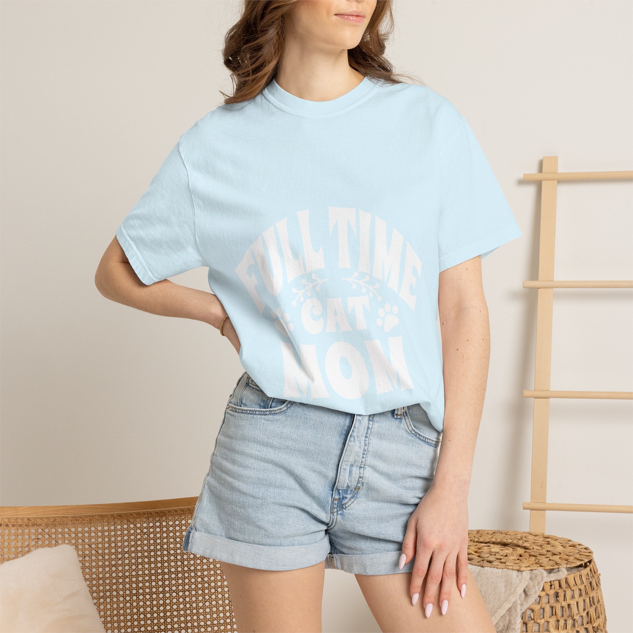 full time cat mom T-shirt
