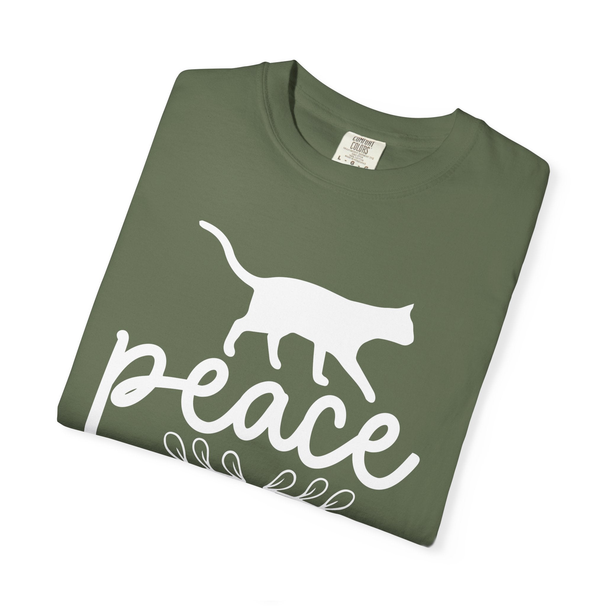 peace love cat mom T-shirt