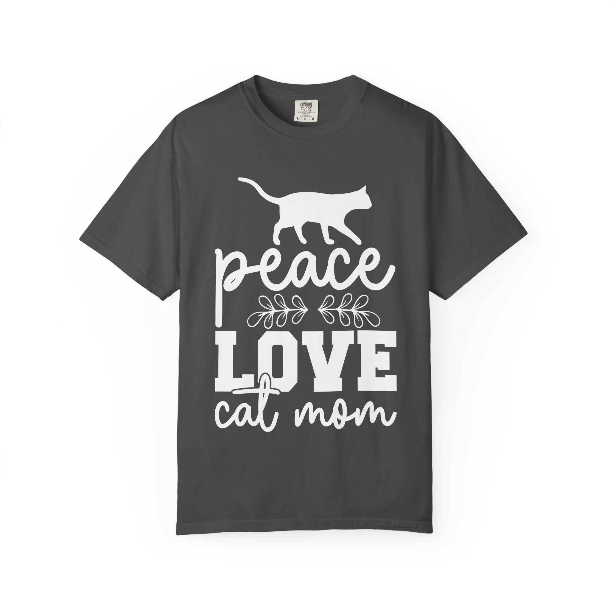 peace love cat mom T-shirt