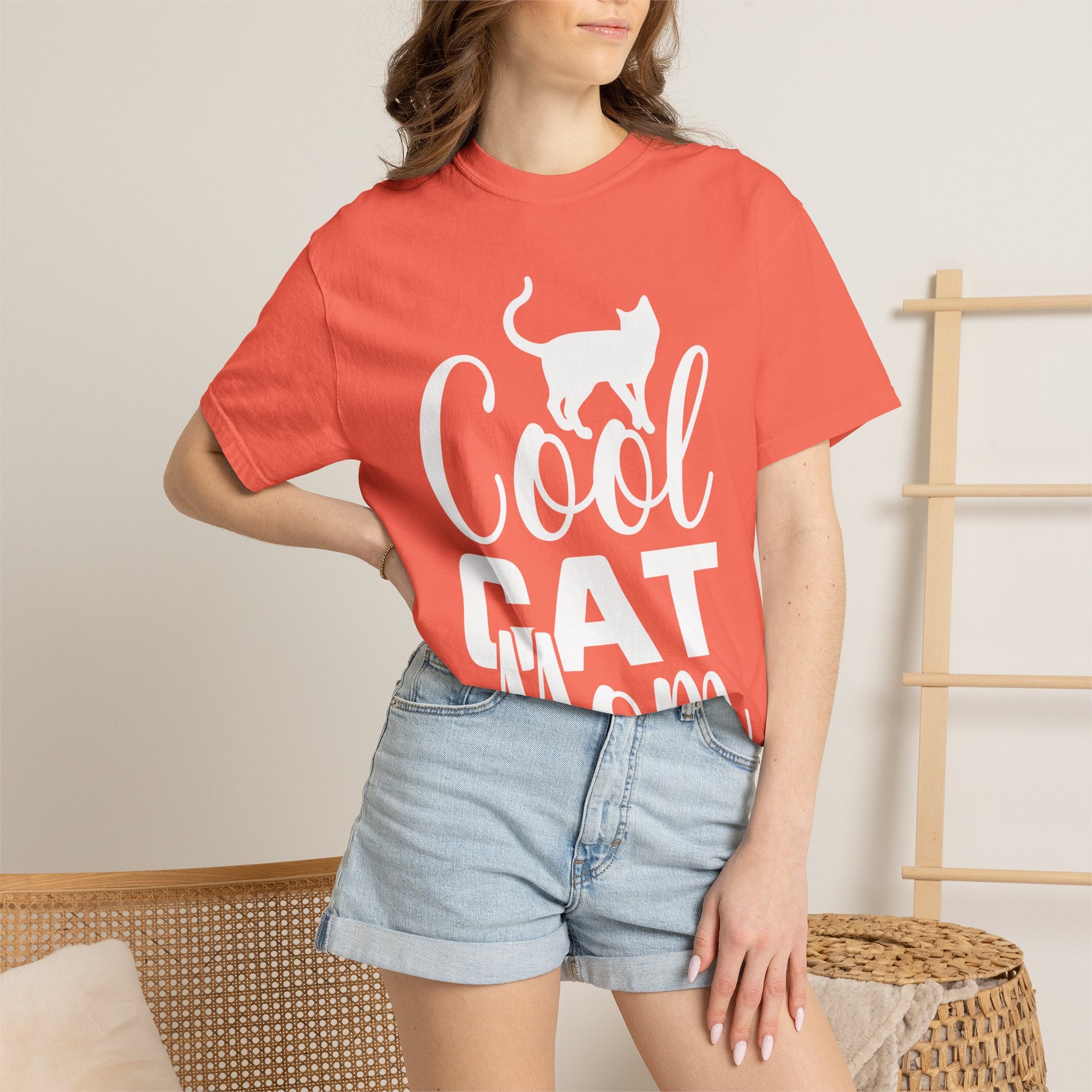 cool cat mom T-shirt