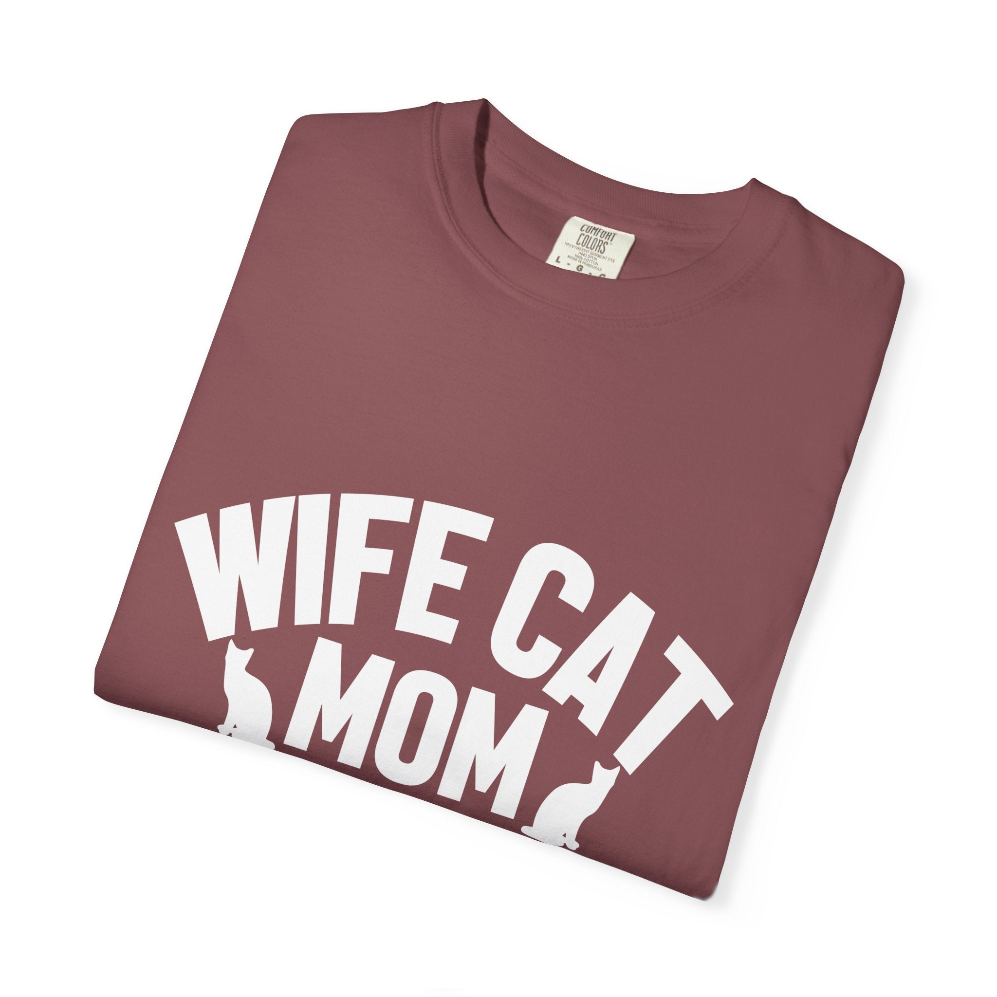wife cat mom social worker T-shirt