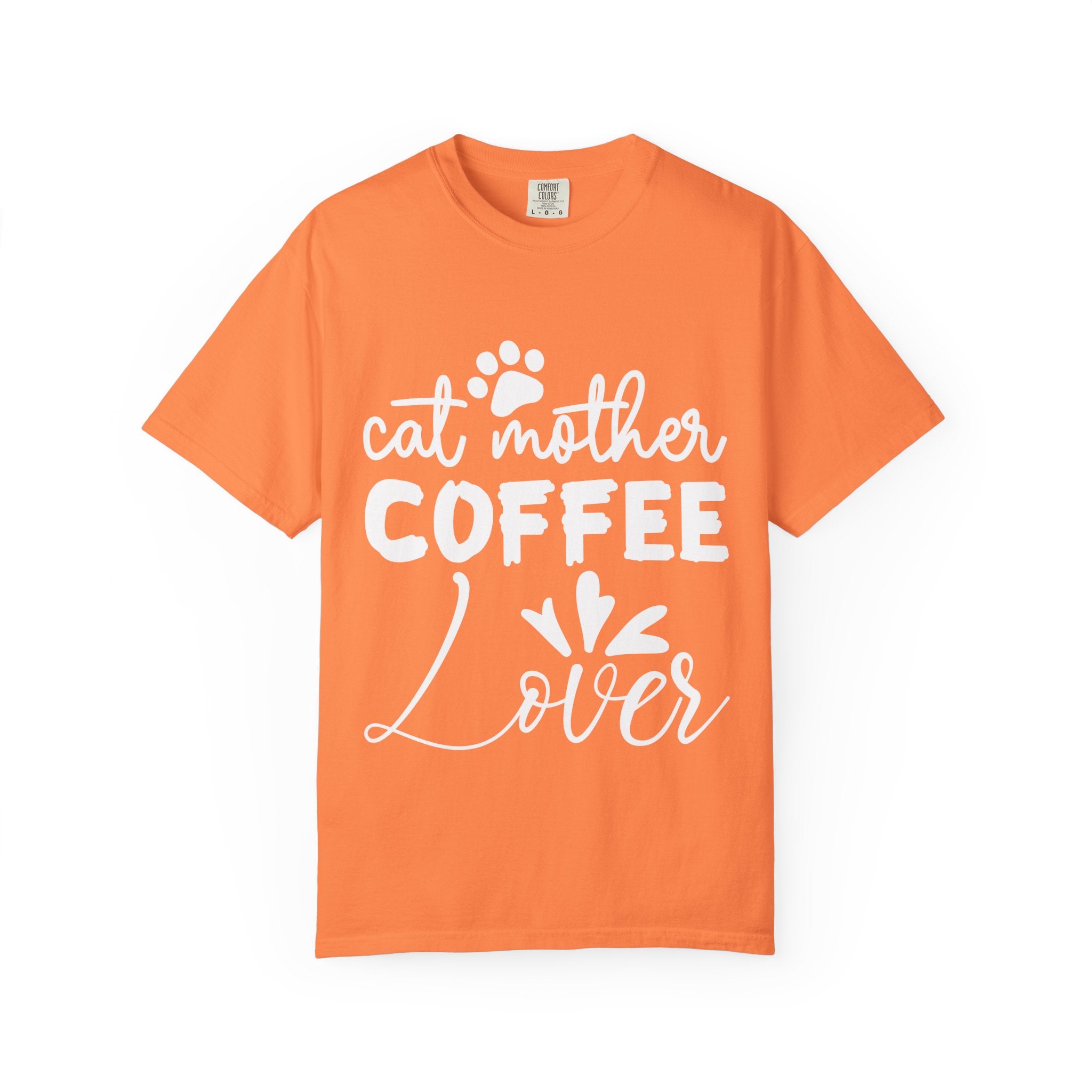 cat mother coffee lover T-shirt