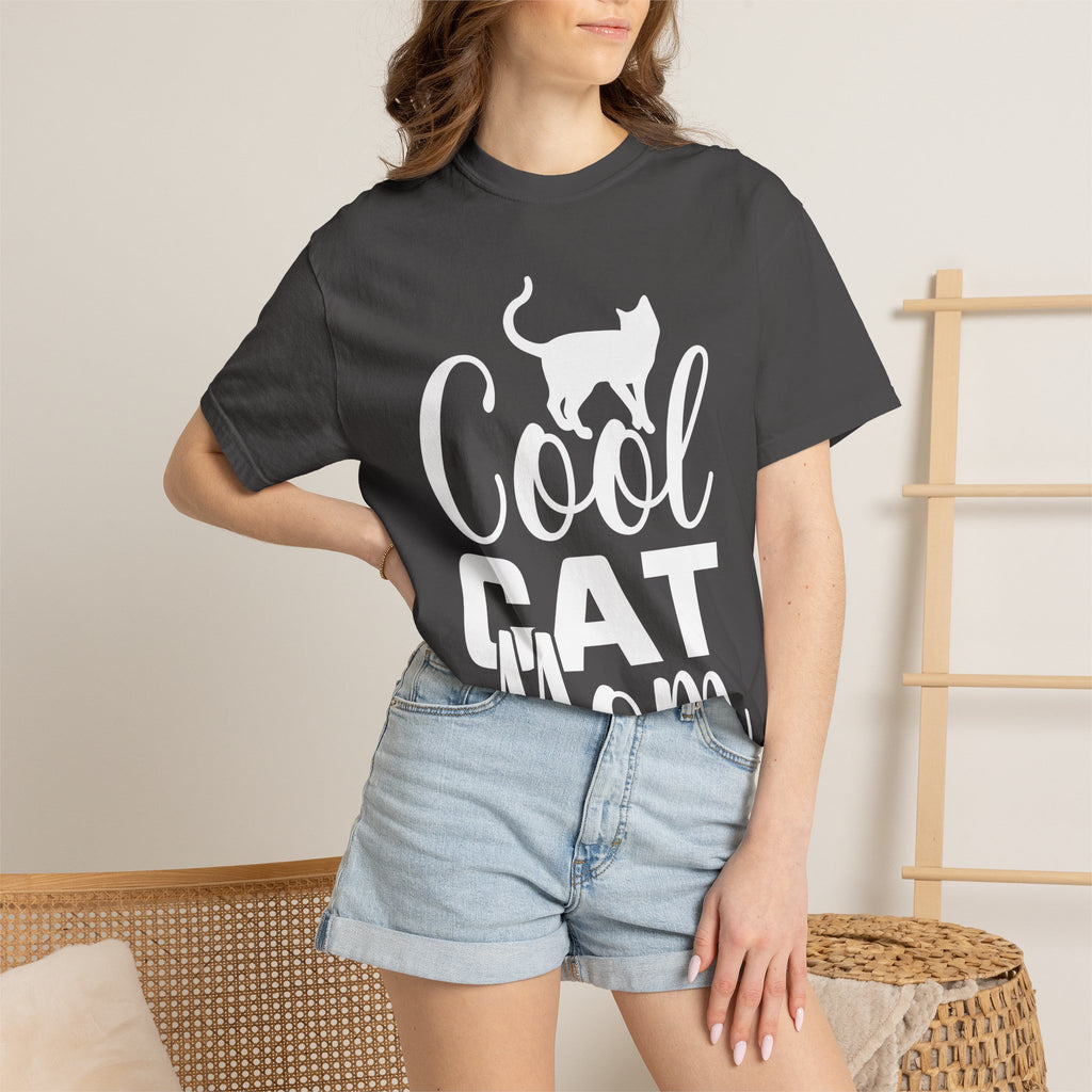 cool cat mom T-shirt