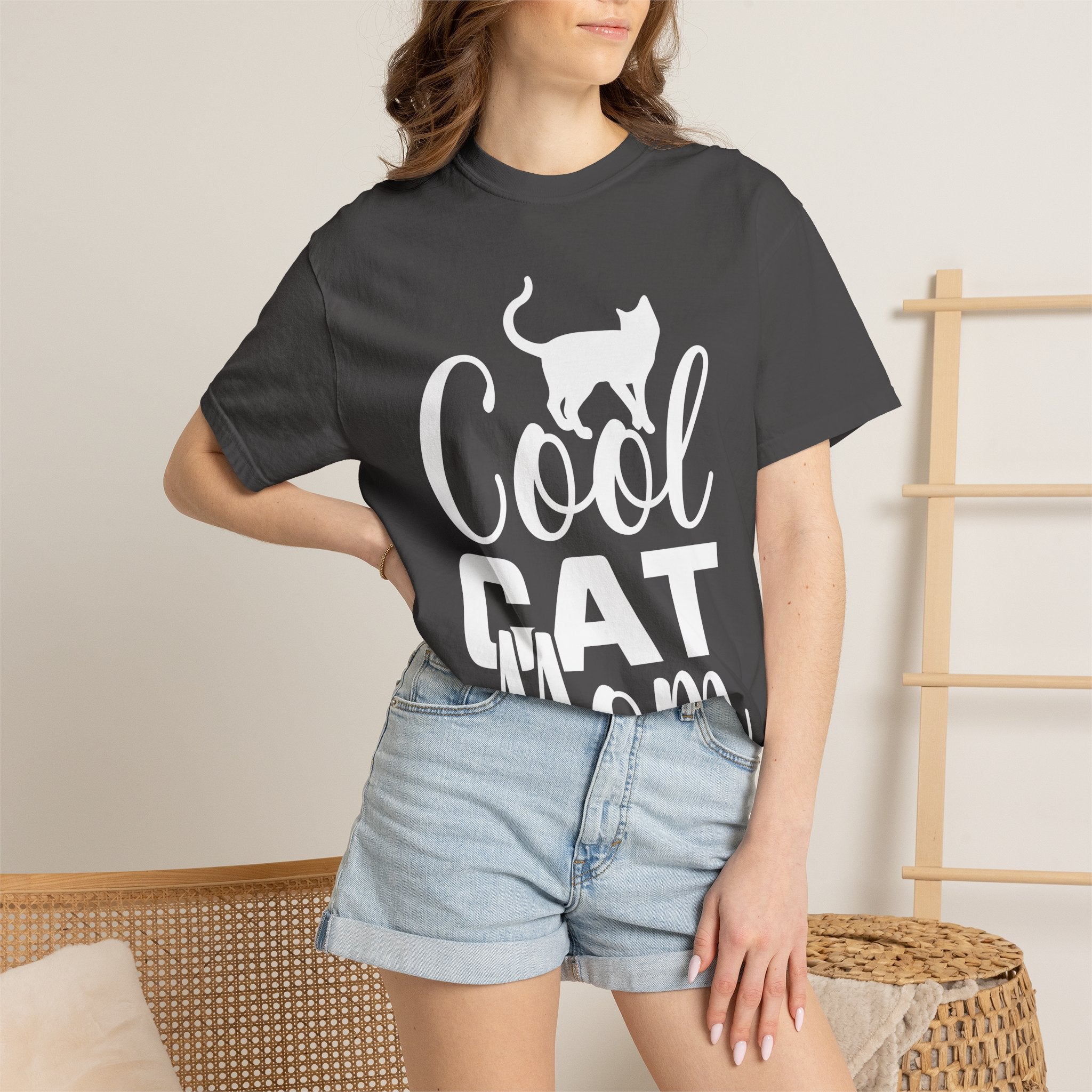 cool cat mom T-shirt