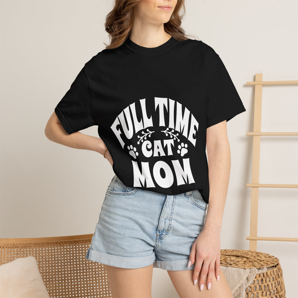 full time cat mom T-shirt
