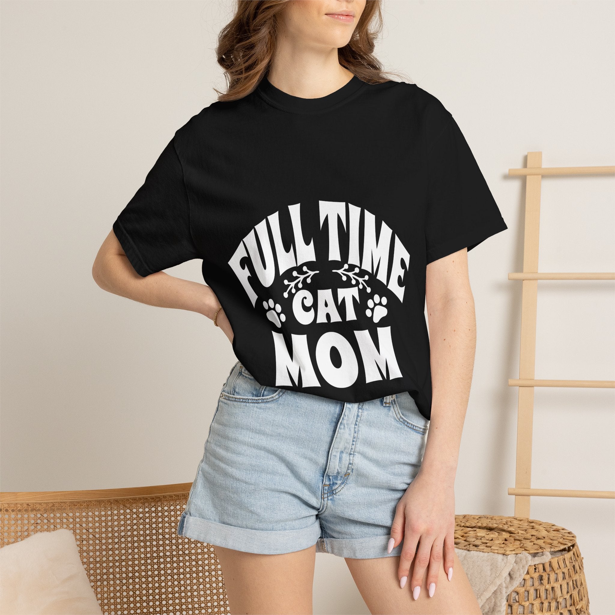 full time cat mom T-shirt