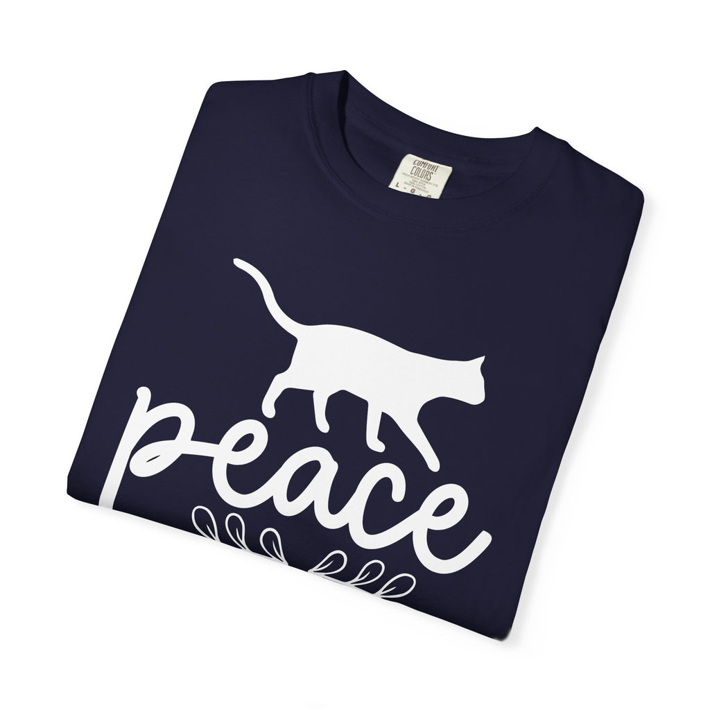 peace love cat mom T-shirt