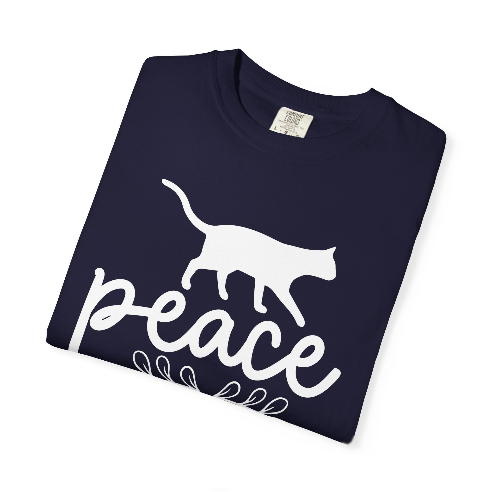 peace love cat mom T-shirt