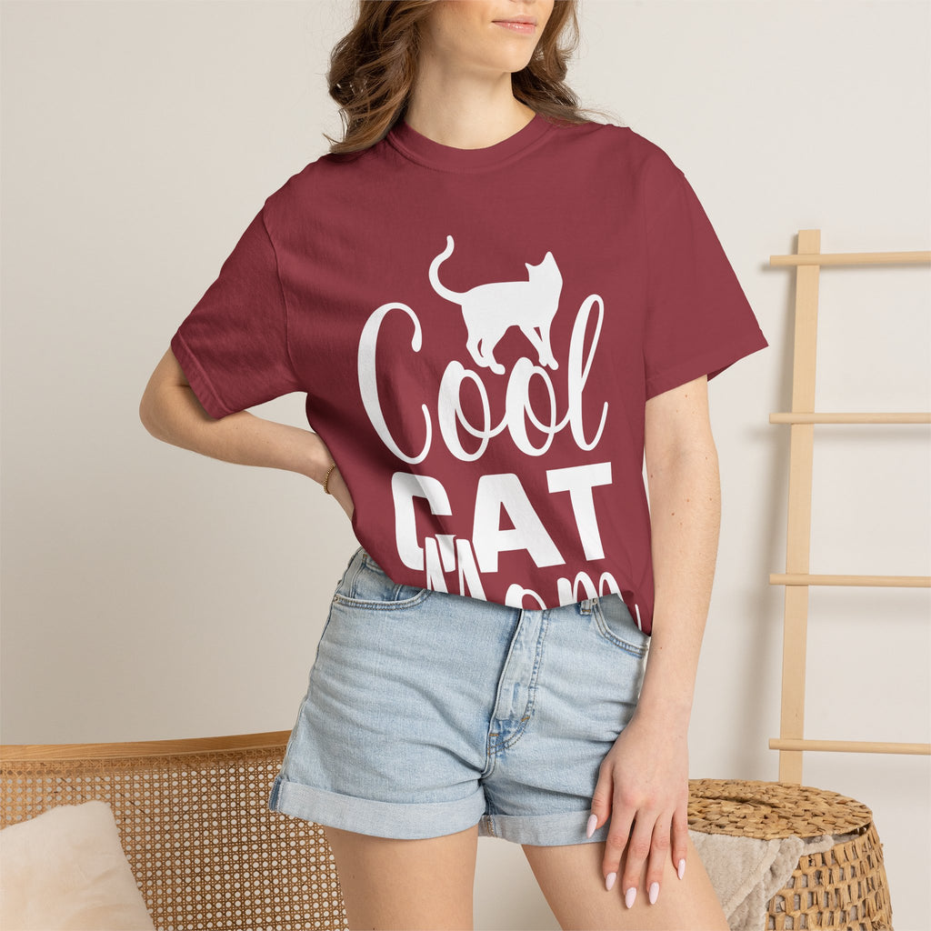 cool cat mom T-shirt
