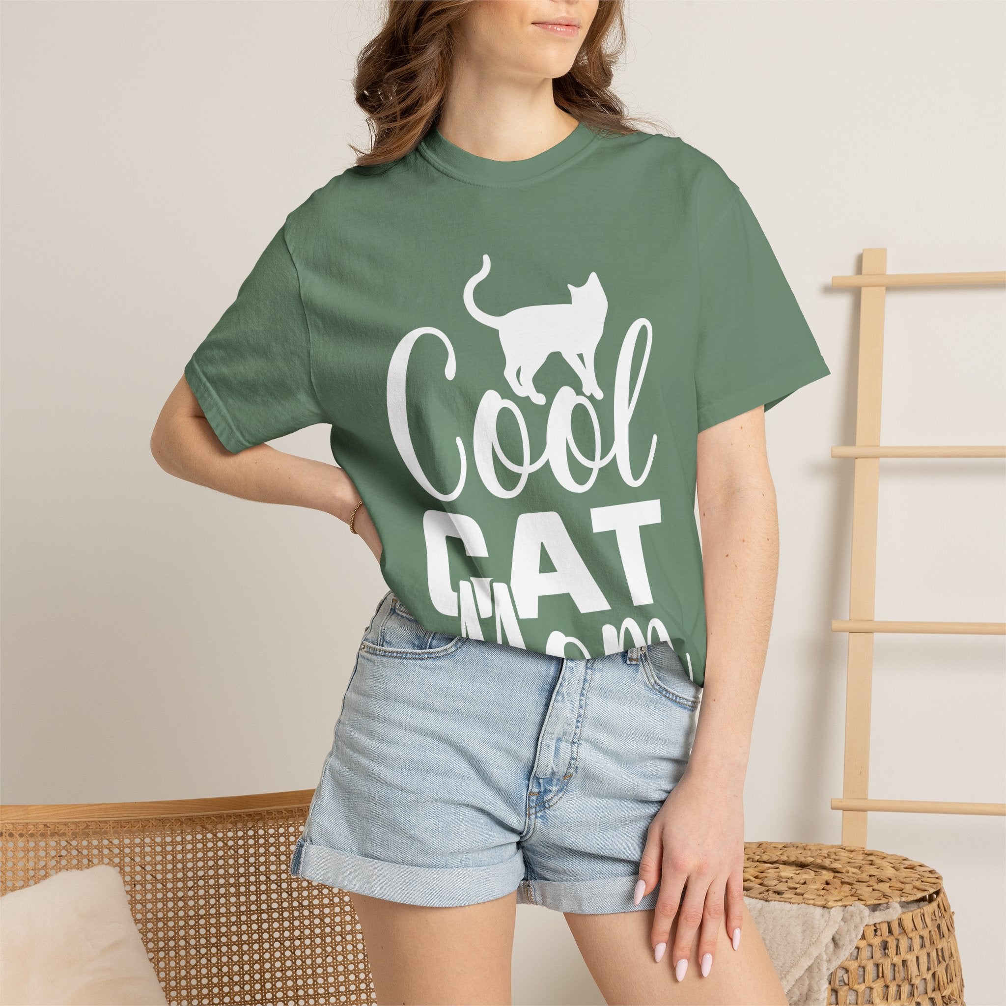 cool cat mom T-shirt