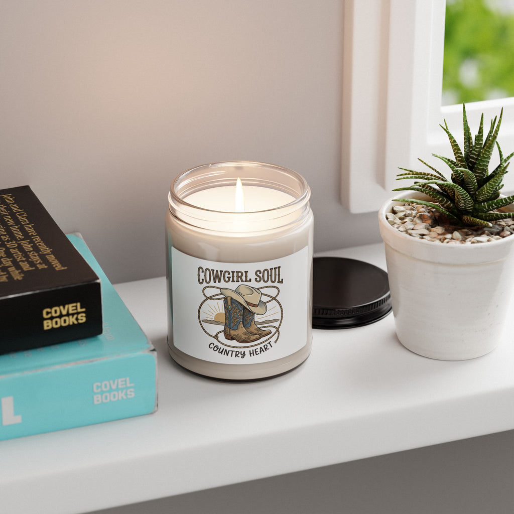 Cowgirl Soul Soy Candle, Rustic Western Prairie, Rodeo Ranch Vibes