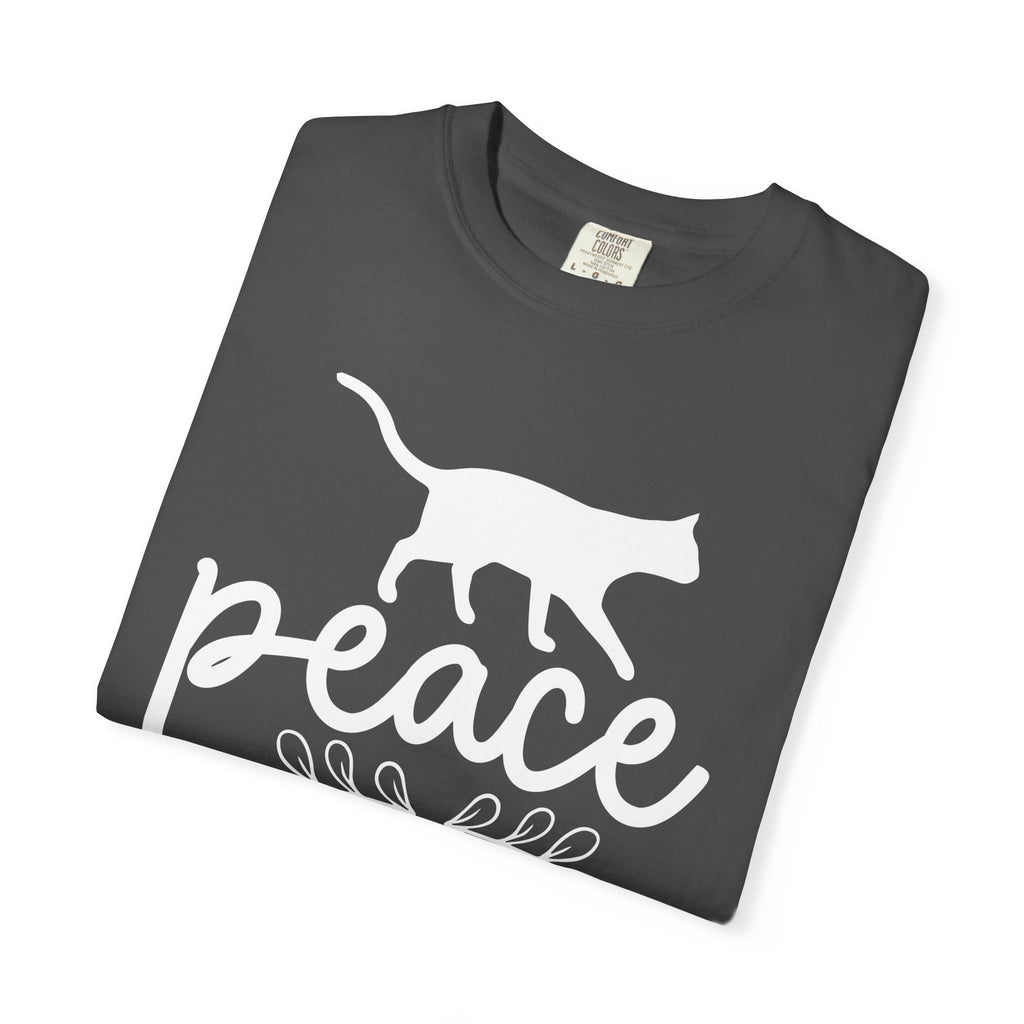 peace love cat mom T-shirt