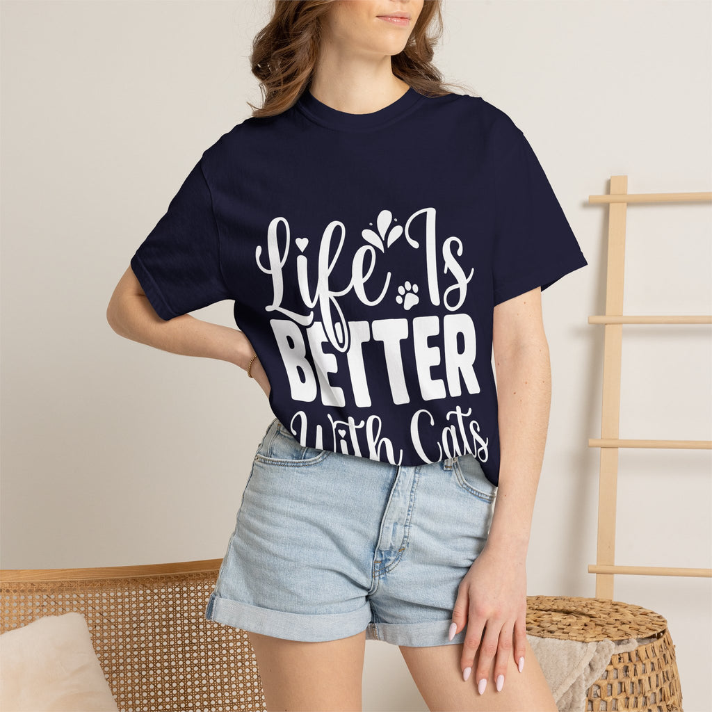 life is better with cats T-shirt