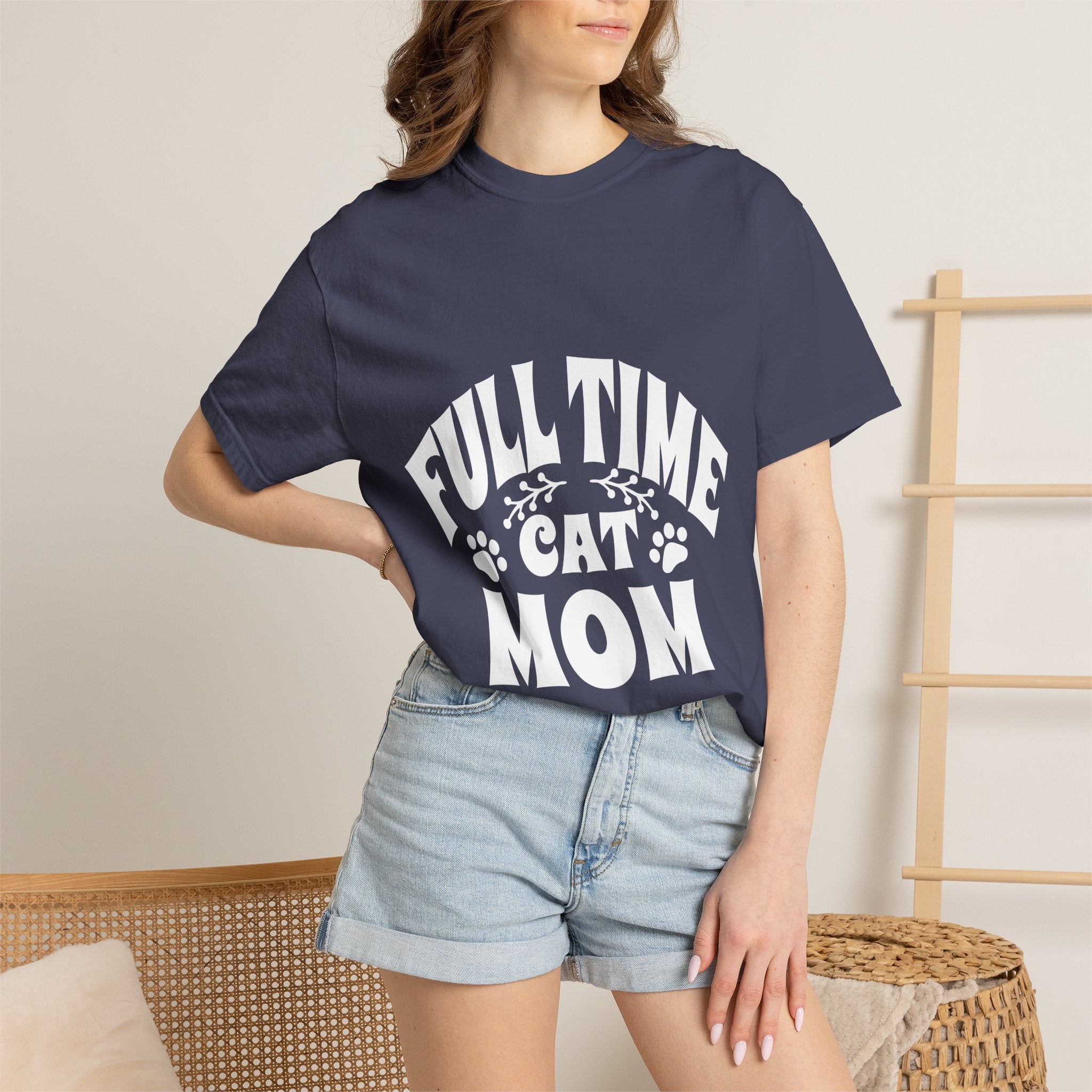 full time cat mom T-shirt