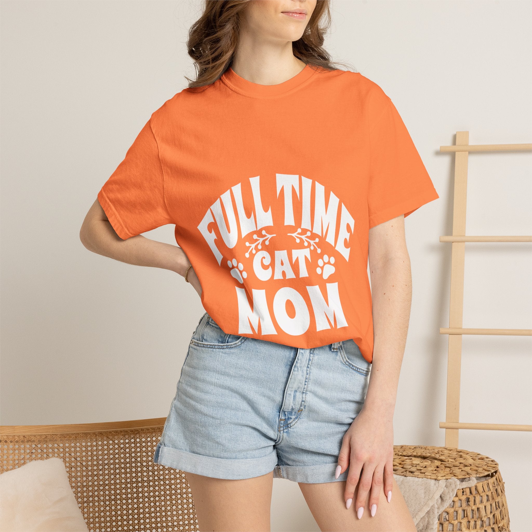 full time cat mom T-shirt