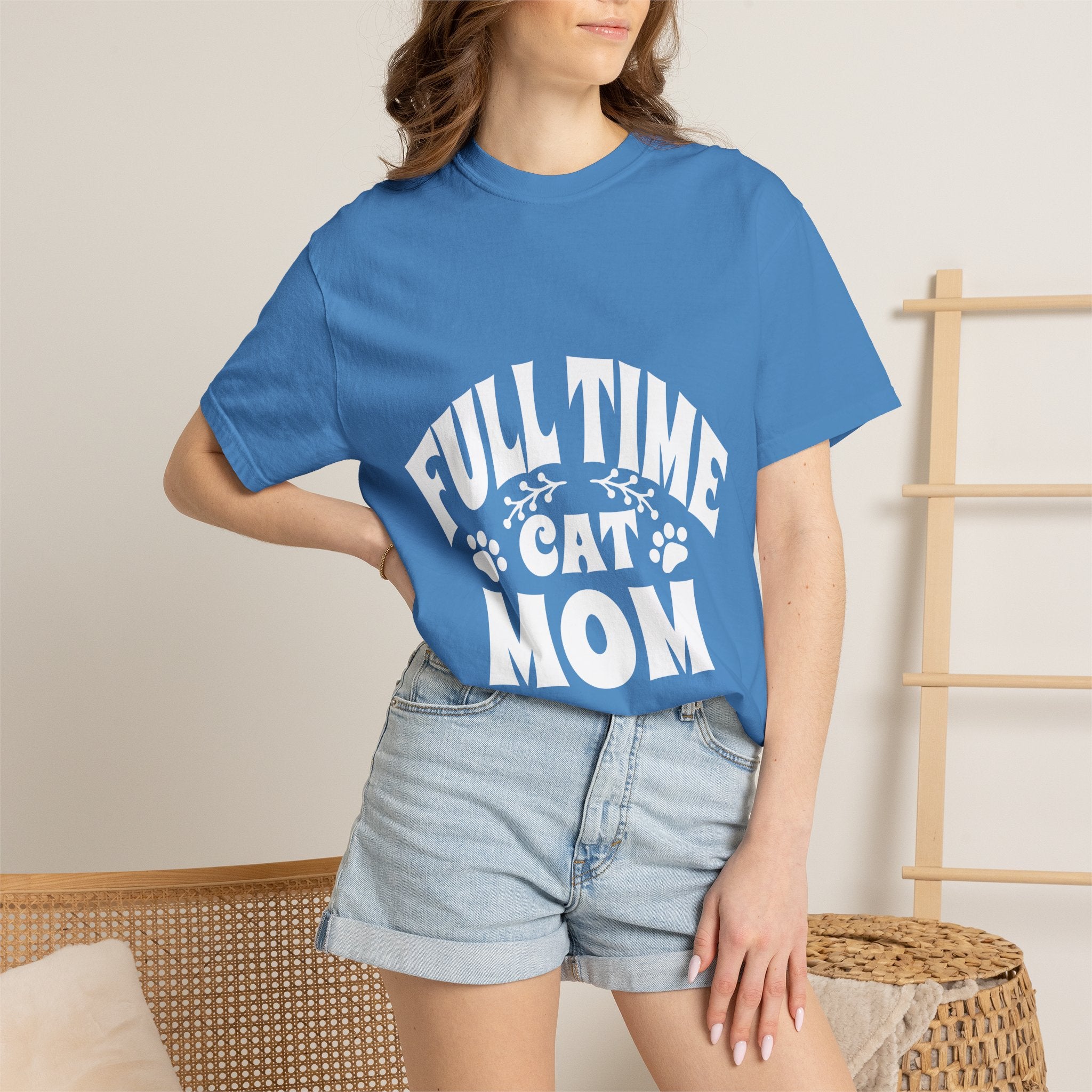 full time cat mom T-shirt