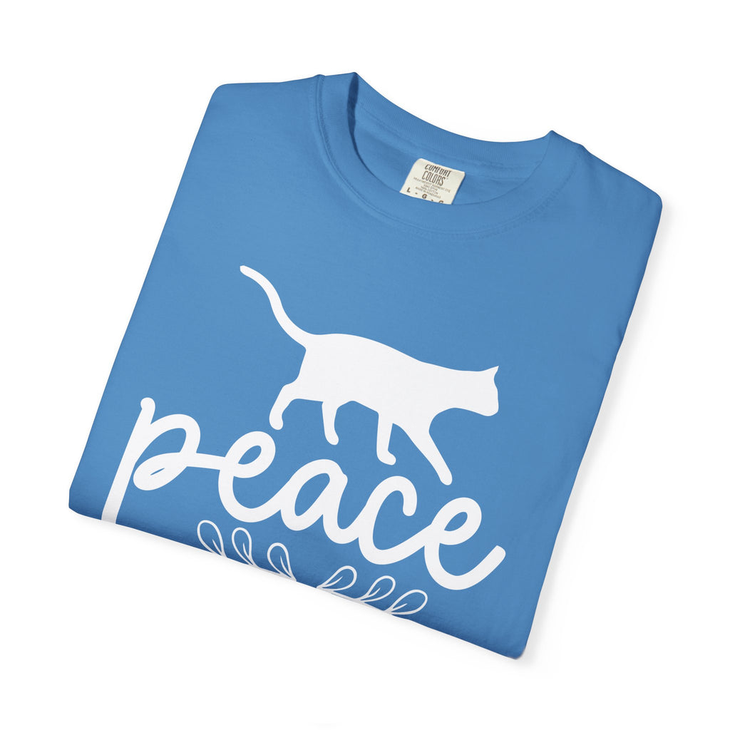 peace love cat mom T-shirt