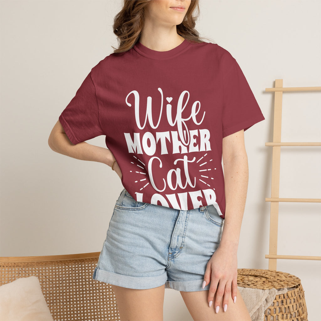 wife mother cat lover T-shirt