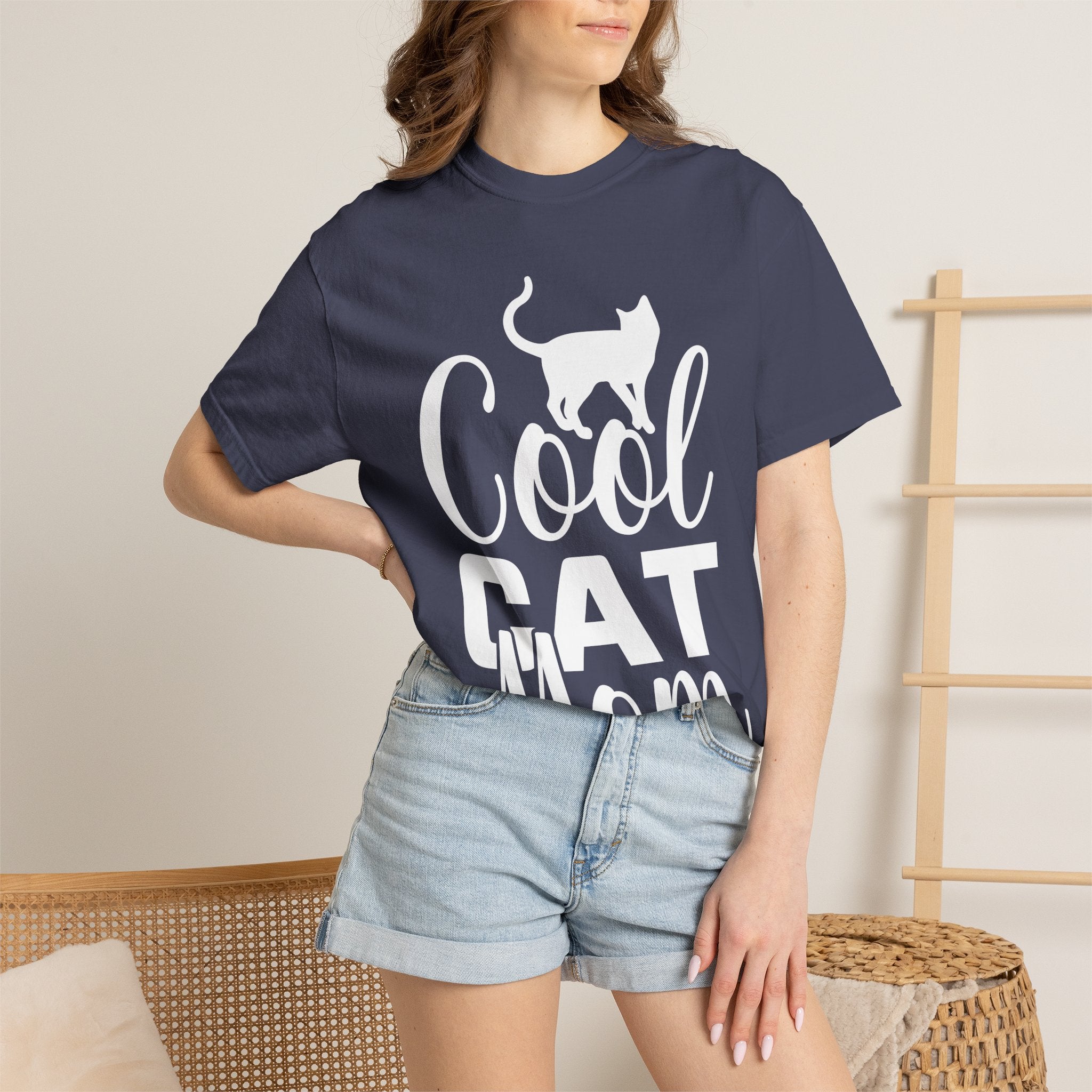 cool cat mom T-shirt