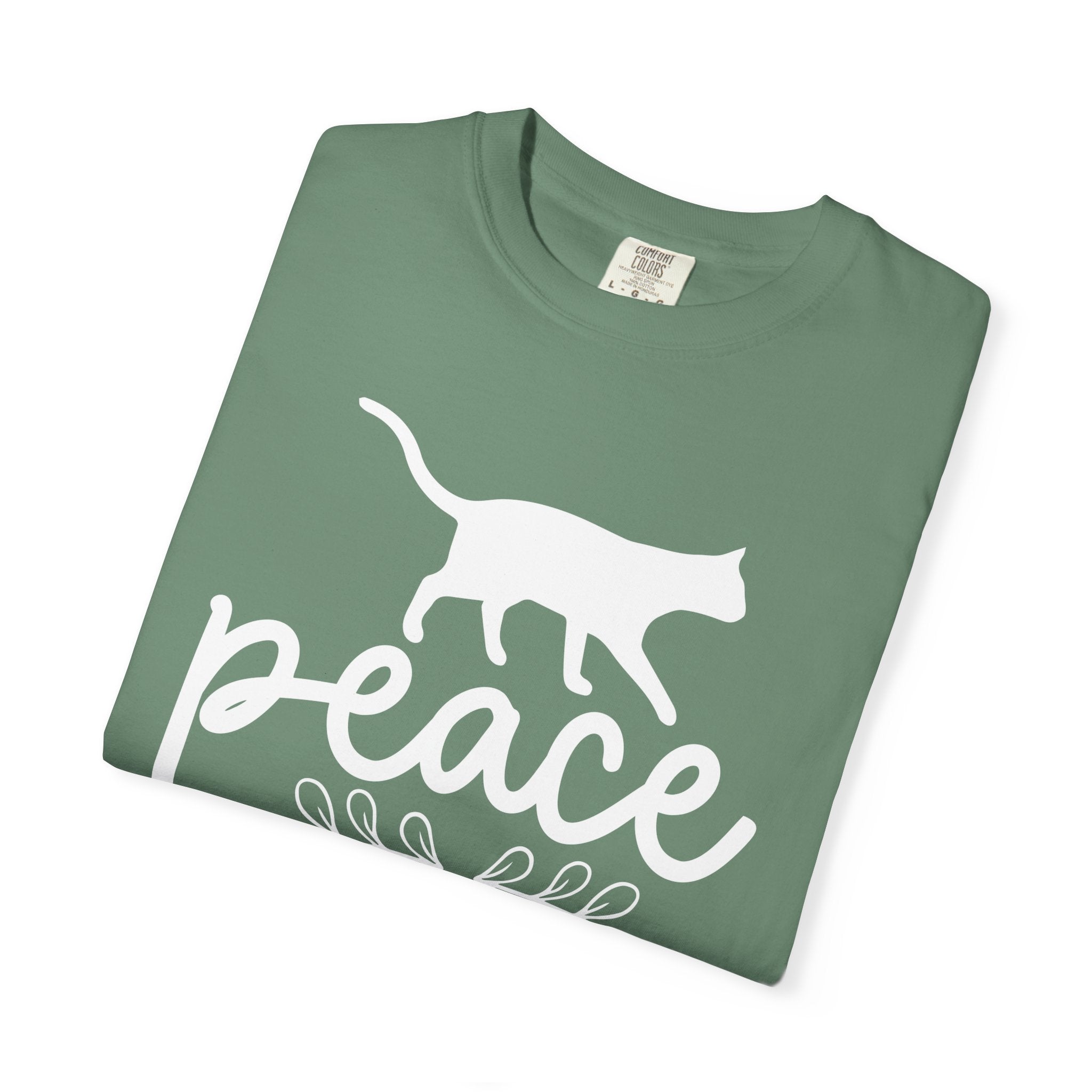 peace love cat mom T-shirt