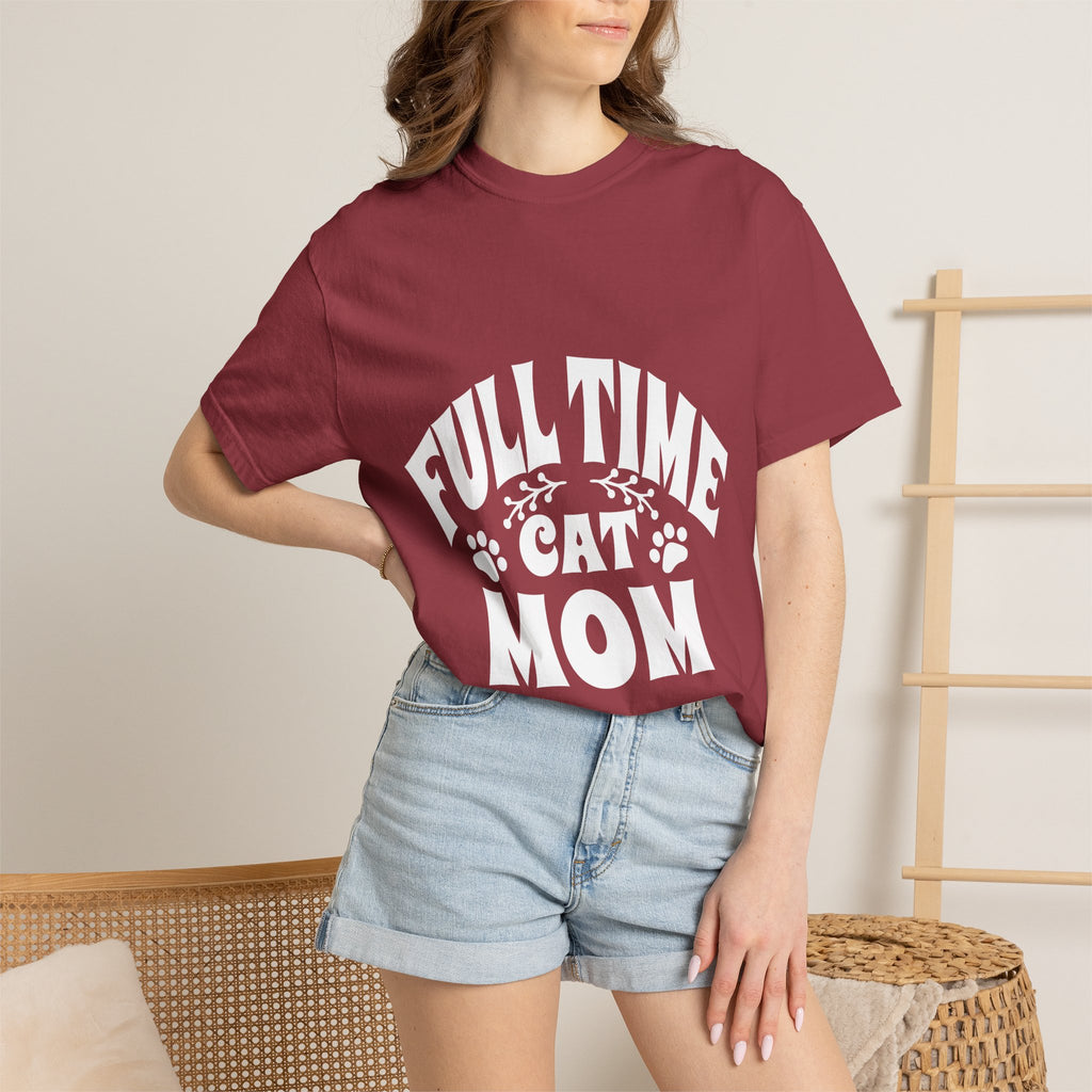 full time cat mom T-shirt