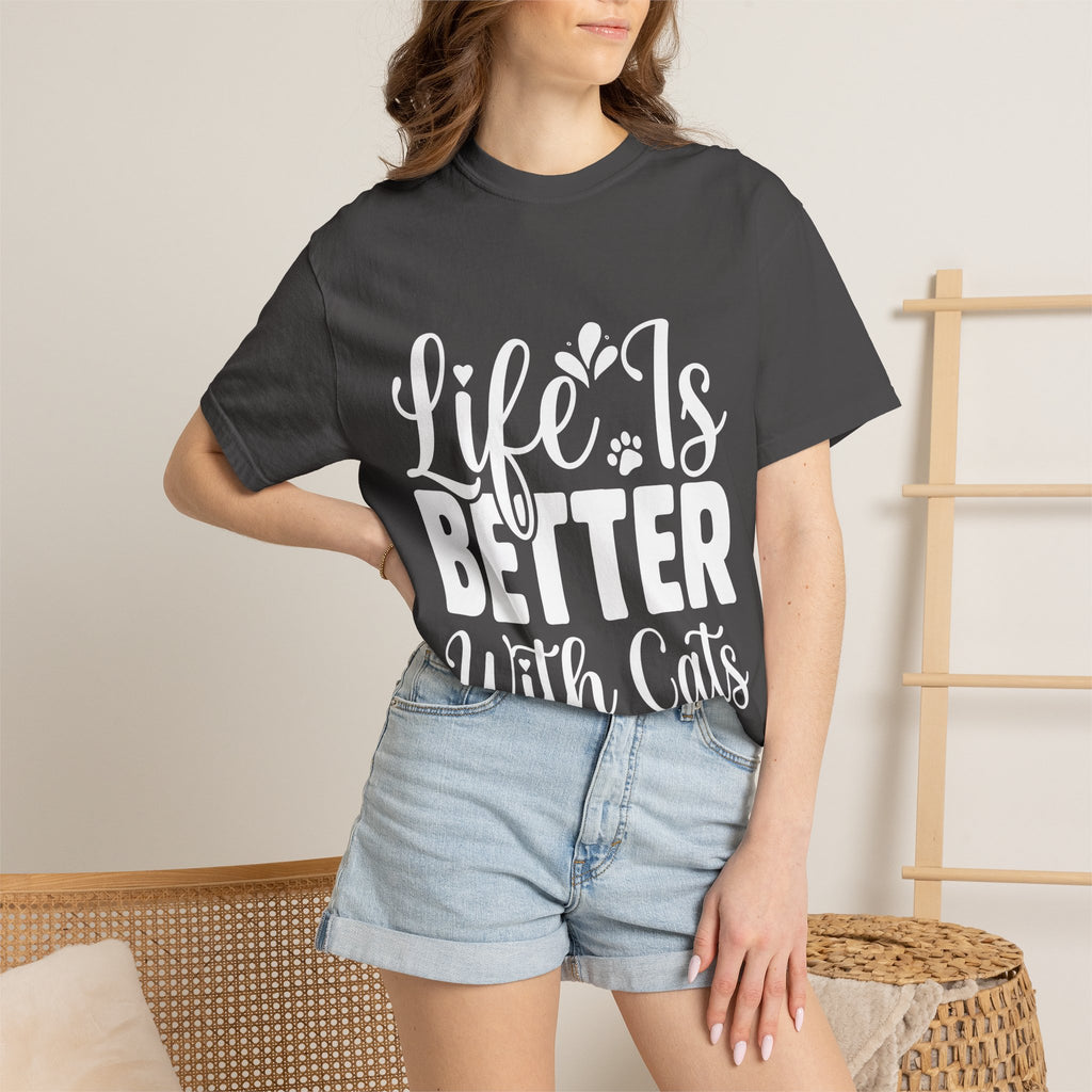 life is better with cats T-shirt