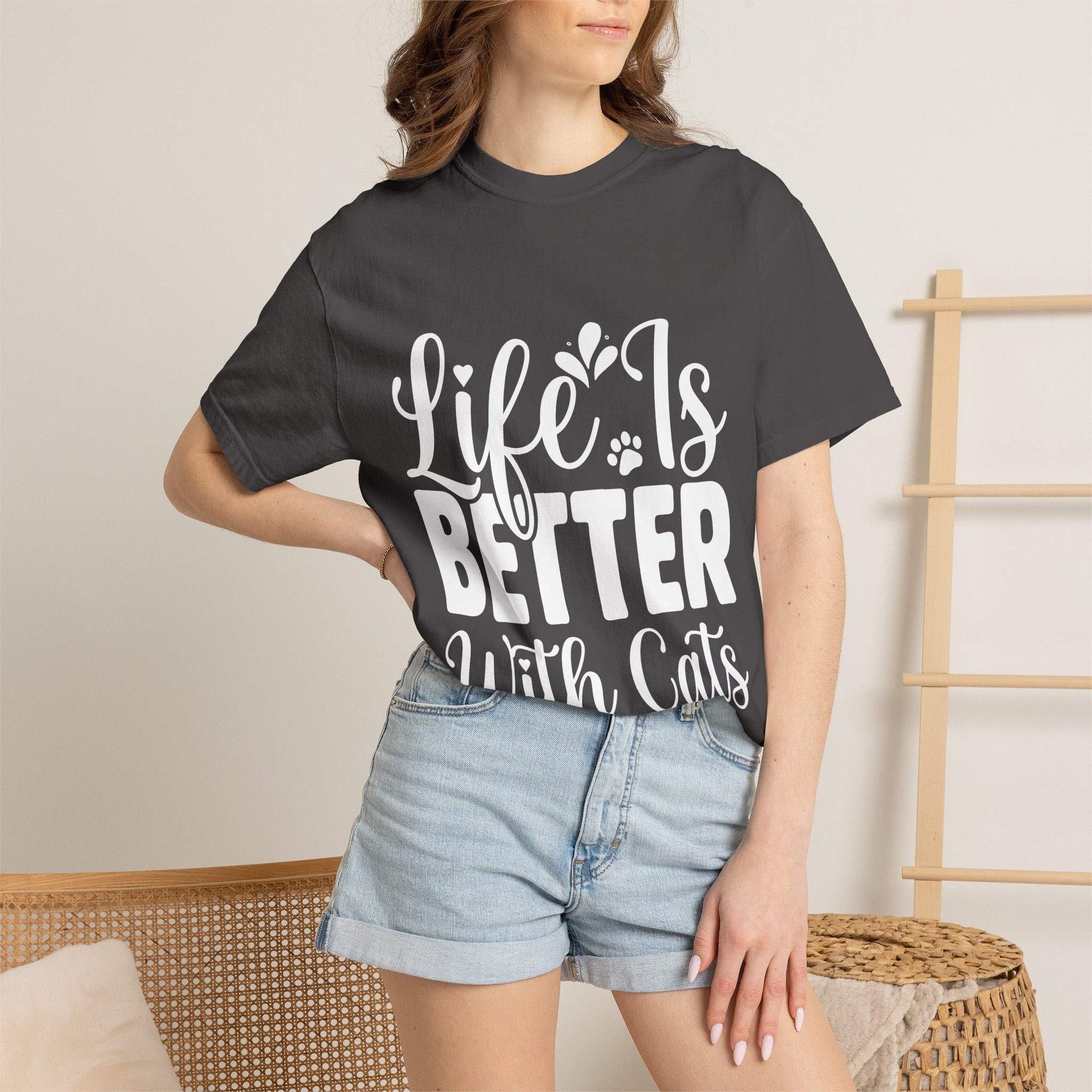 life is better with cats T-shirt