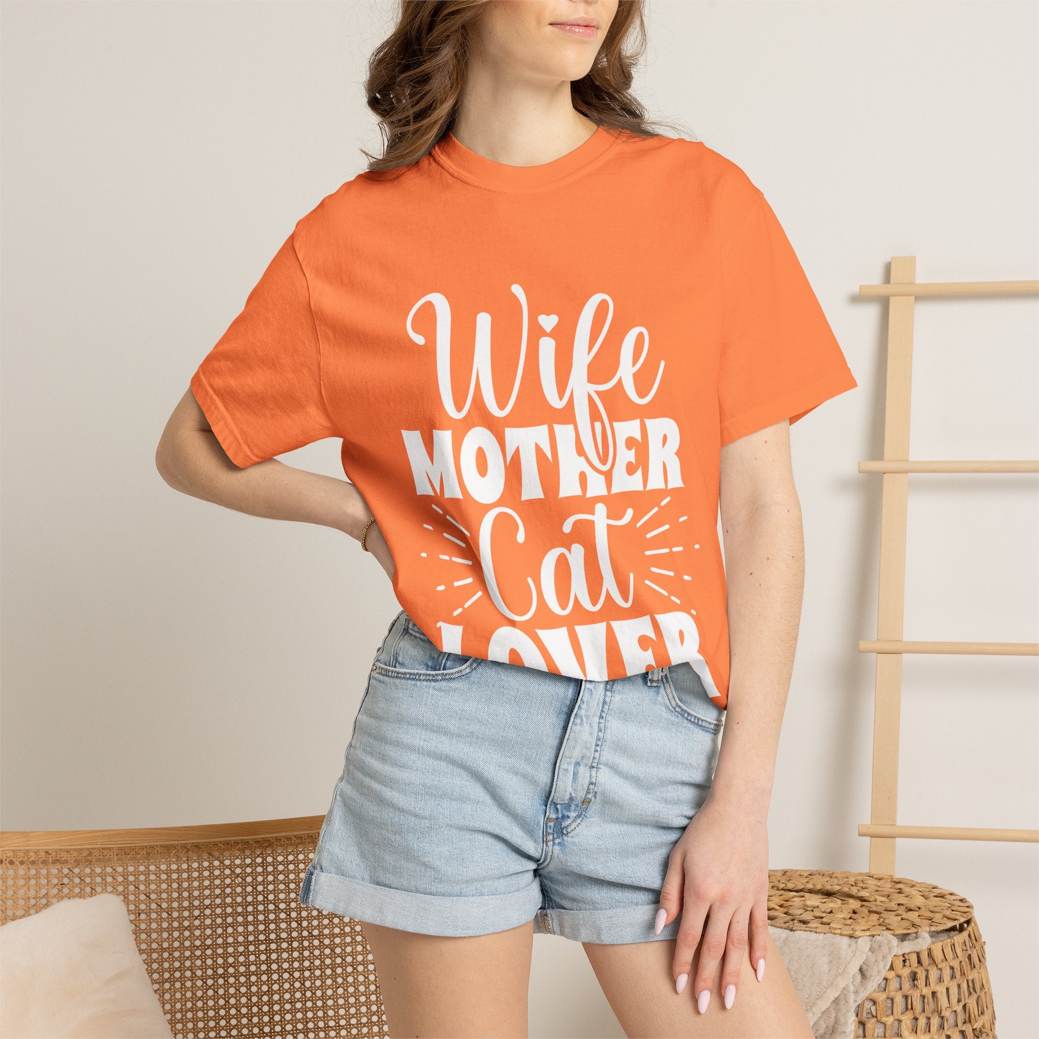 wife mother cat lover T-shirt