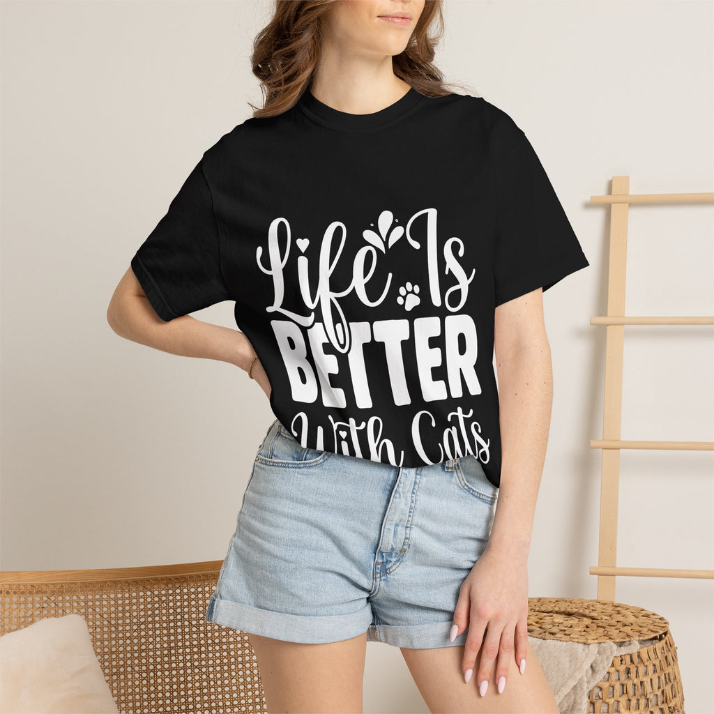 life is better with cats T-shirt
