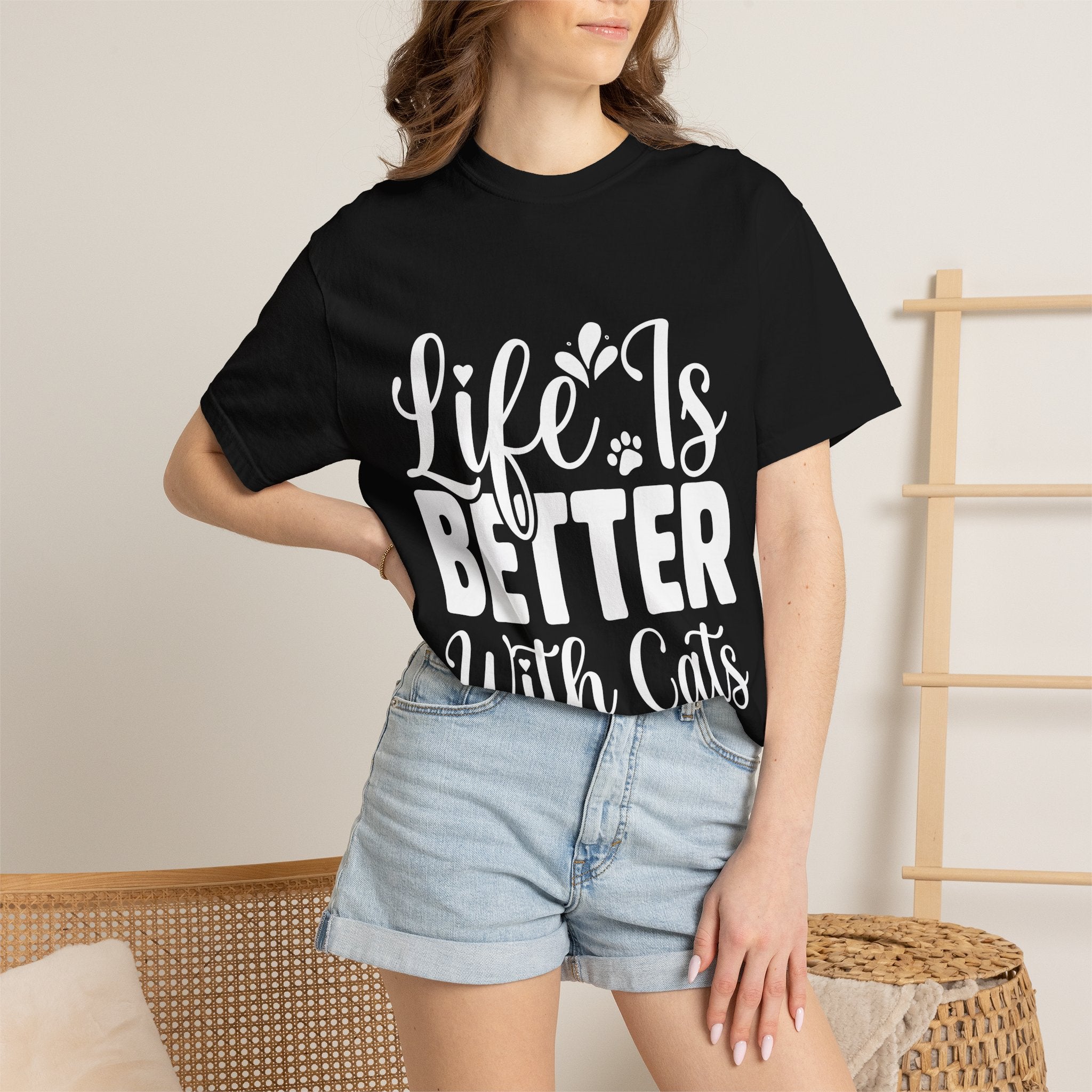 life is better with cats T-shirt