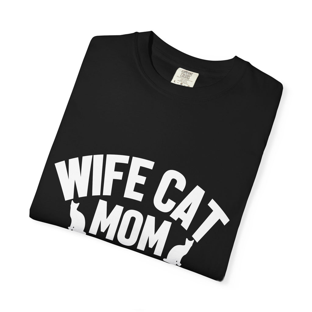 Copy of wife cat mom social worker T-shirt