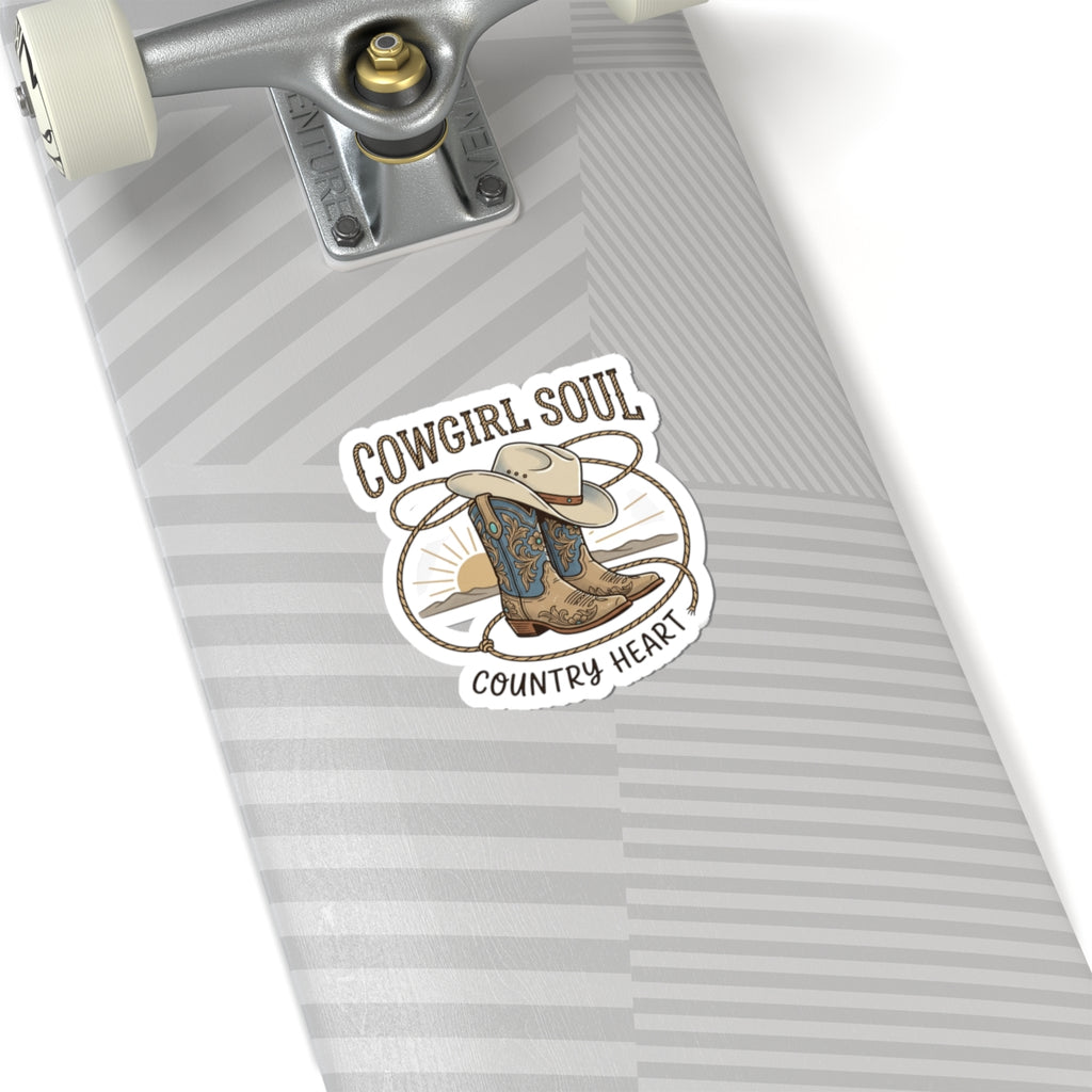 Cowgirl Soul Sticker | Western Ranch, Rustic Prairie Rodeo Decal