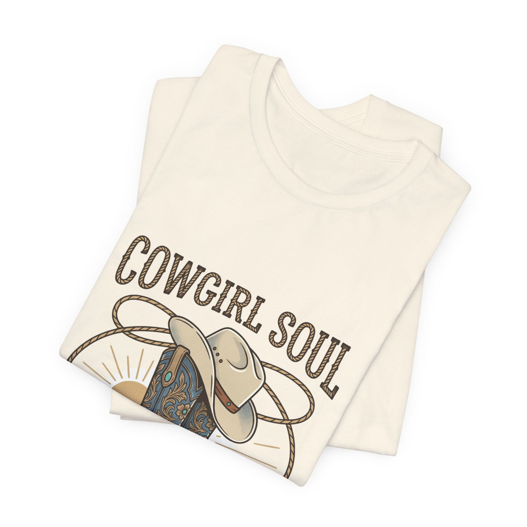 Cowgirl Soul Tee | western ranch rustic prairie, vintage rodeo country