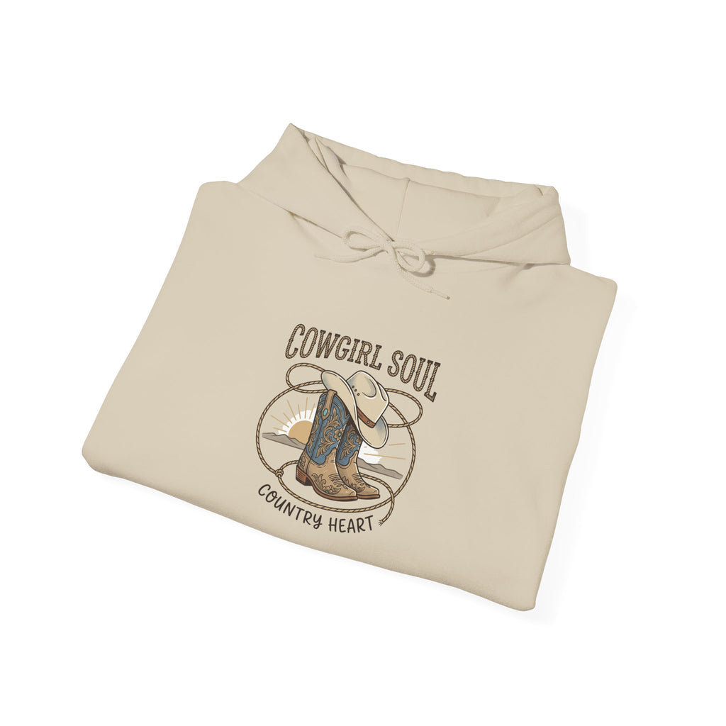 Cowgirl Soul Hoodie | western ranch rustic prairie, vintage rodeo