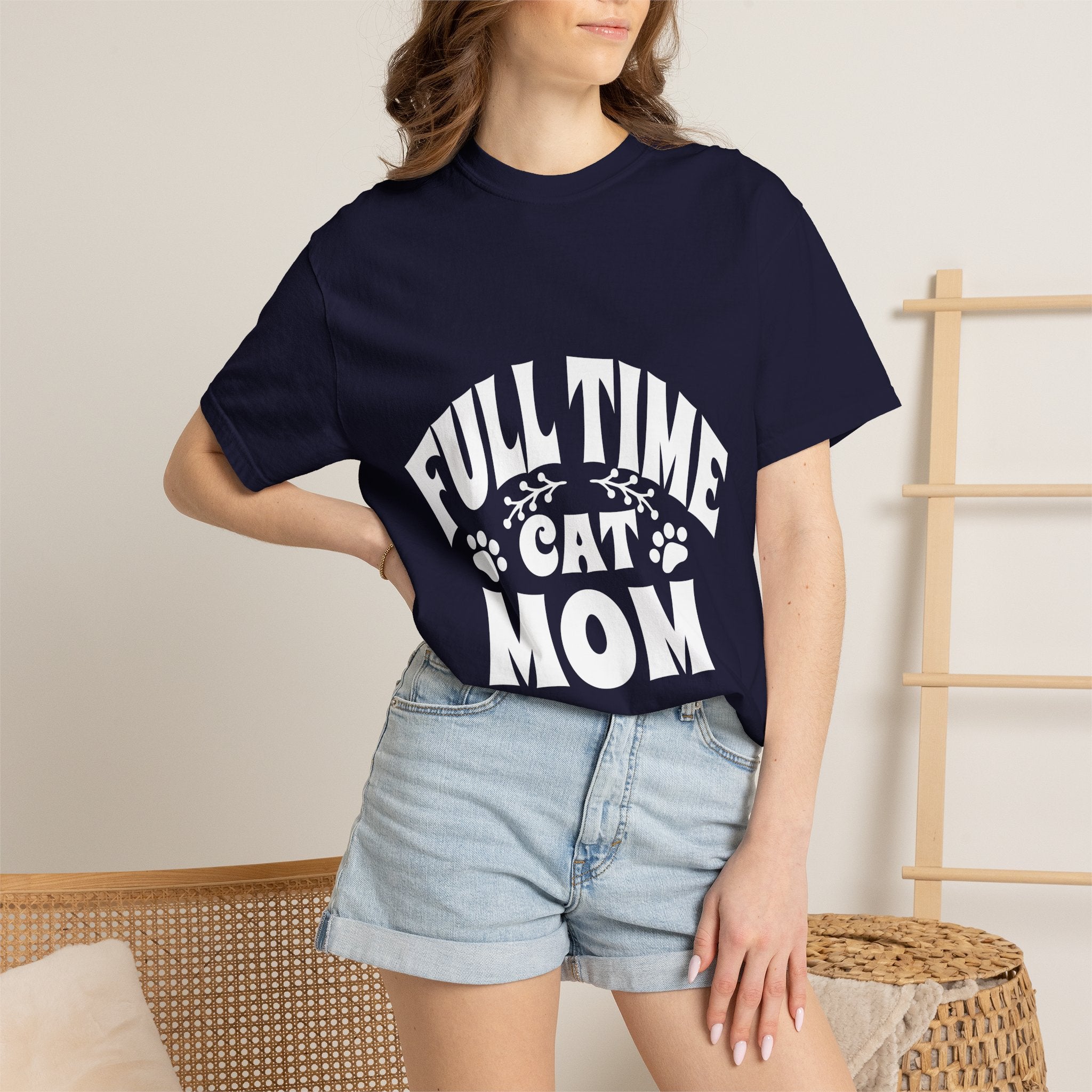 full time cat mom T-shirt