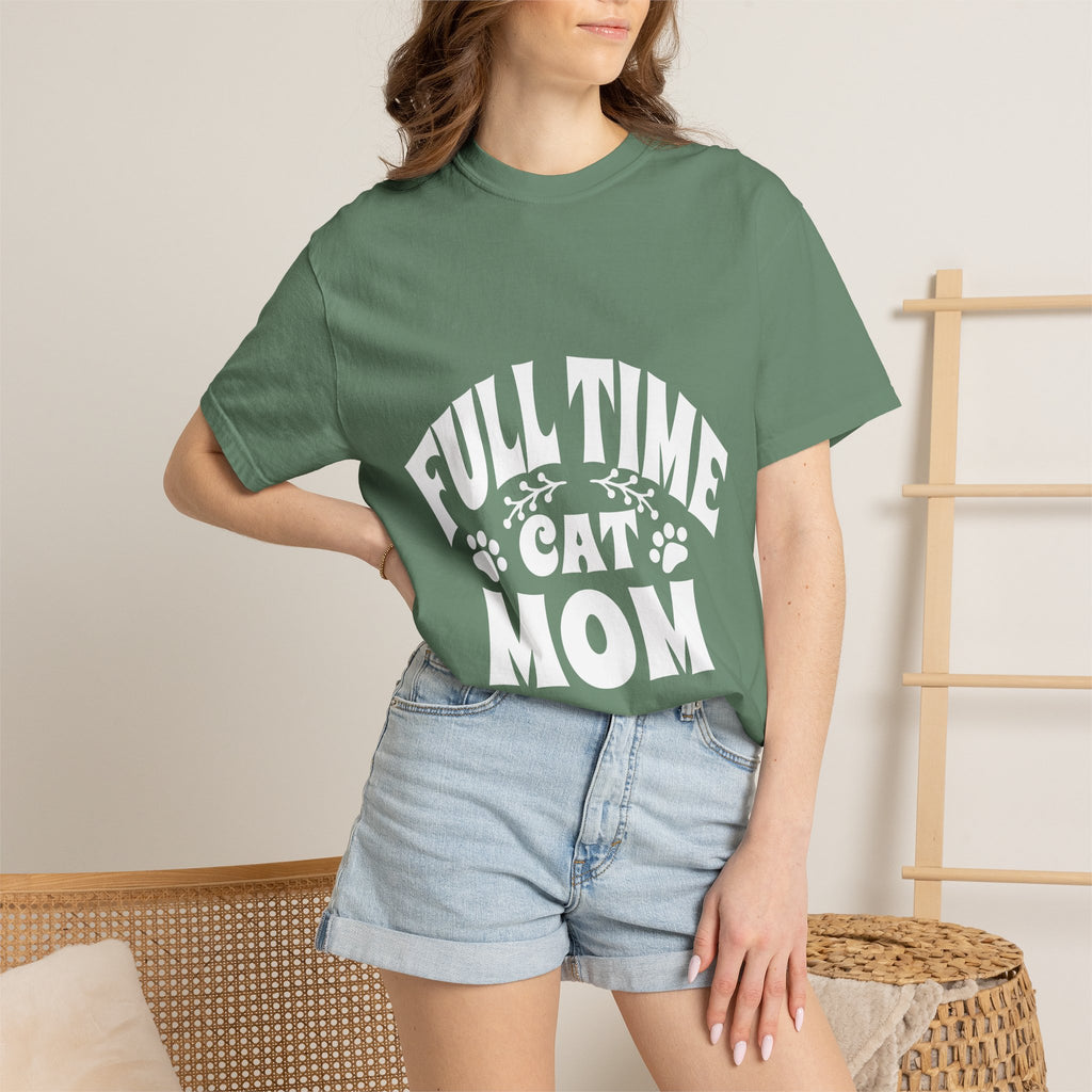 full time cat mom T-shirt
